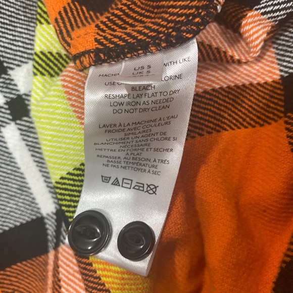 SOLD BDG Urban Outfitters Flannel Shirt 🧡💛 Size Small - Picture 6 of 7